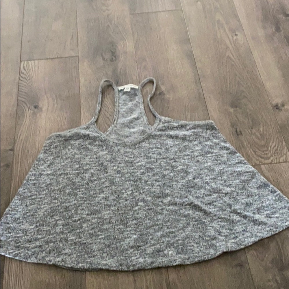 Speckled gray tank